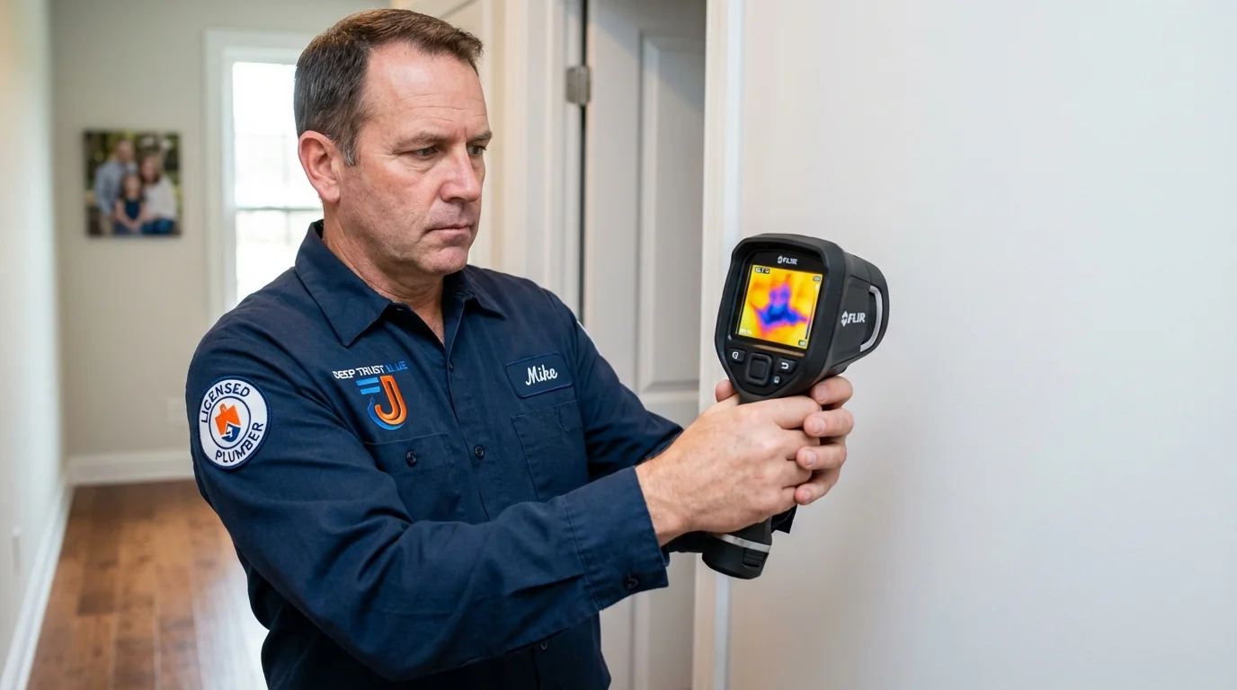 Thermal imaging leak detection by Johns Plumbing LLC in Worth